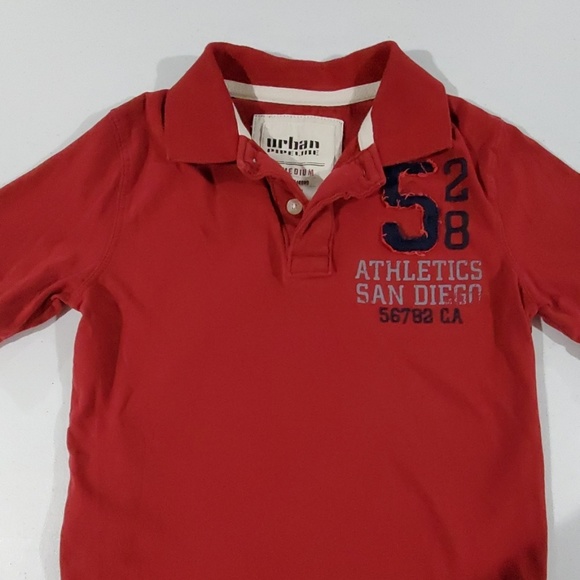 Urban Pipeline burgandy Polo Boy's med